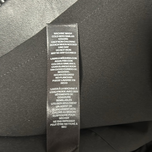 WHBM Faux Leather Black Mini Skirt Stretchy sides size 6 - Picture 10 of 10